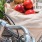a bicycle with a basket full of vegetables